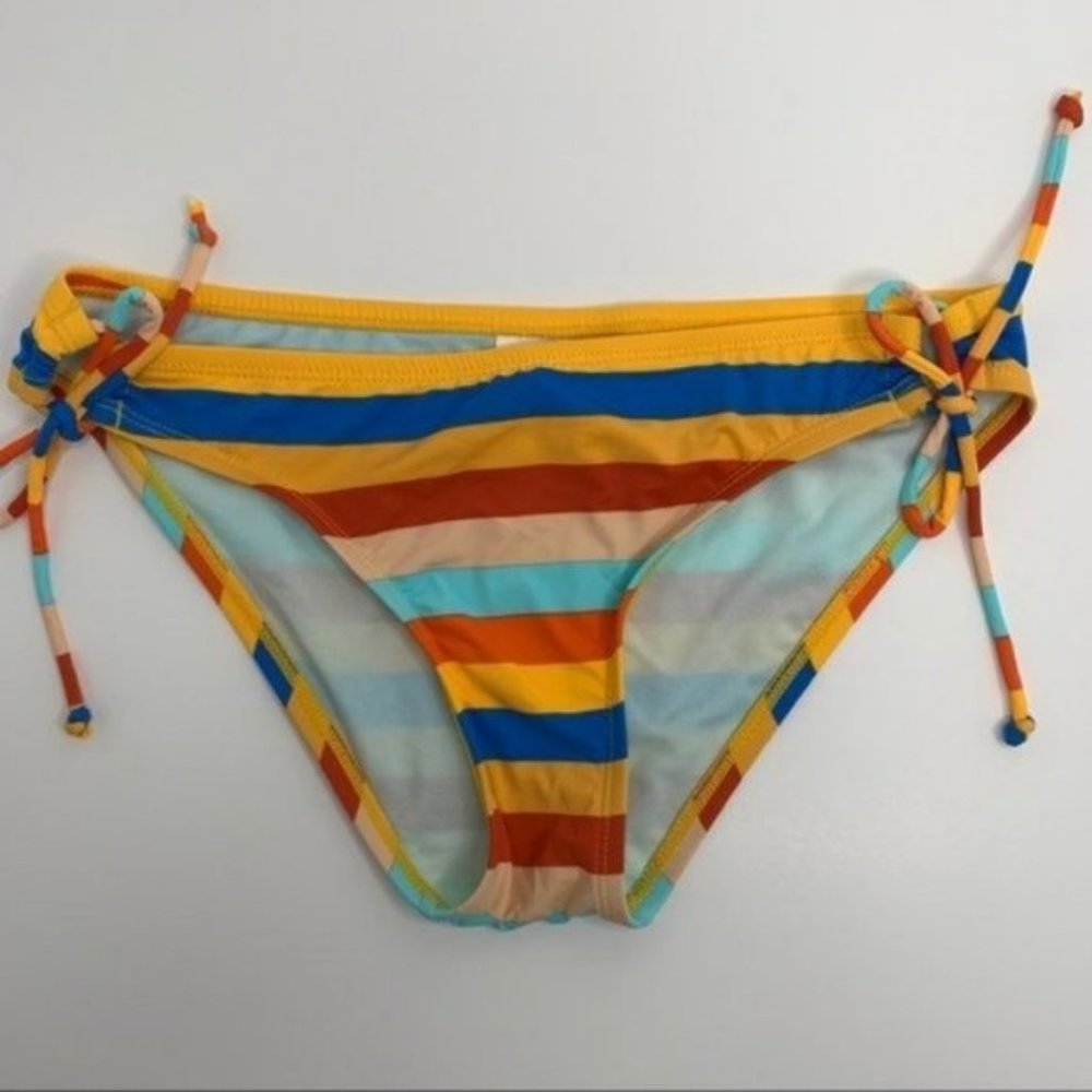 The Bikini Lab Multi Color Stripes Bikini Bottom